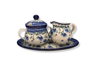 035 286 Bunzlau Roomstel Kleine Suikerpot&Melkkannetje 2415X